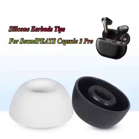 6pcs Eartips for SoundPEATS Capsule 3 Pro Earbuds Tips Wireless Earphone Replacement Accessory Silic