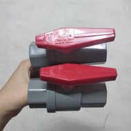 KDJbv1.5polos - Stop Kran / Ball Valve PVC 15" King Da Jaeng (KDJ) Taiwan Ball valve 11/2" ball valv
