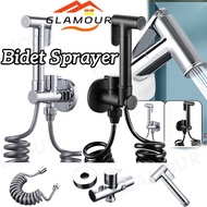 [SG] 4PCS Bidet Sprayer Set Toilet bidet spray Partner Cold Valve Chrome Stainless Steel  High-Pressure Faucet