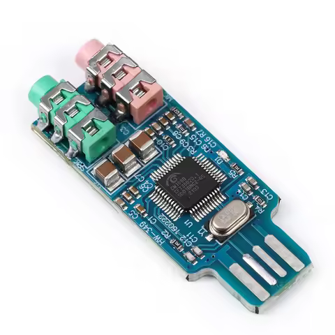 CM108 USB Drive Free Sound Card Laptop Computer External Sound Card Module