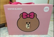 LINE FRIENDS 冬季毛毯 - LINE FRIENDS - GOURMET CITY HK 全新正版毛毯 140x200cm
