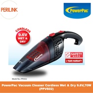 PowerPac Vacuum Cleaner Cordless Wet &amp; Dry 9.6V,70W (PPV602)