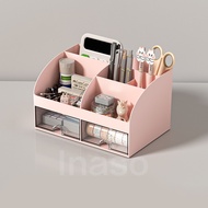 Inaso Rak Laci Organizer Meja Pensil Tempat Penyimpanan Make Up Kotak Laci Kosmetik Desktop Alat Tul