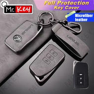 【Mr.Key】Microfiber Leather Key Case For Lexus ES GS IS LX NX RX F Sport RX350 NX300 Es300h Key Fob