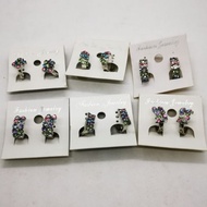 Earring With Colorful Stone Upscale Design