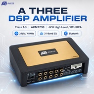 DSP Amplifier Car dsp processor 6CH amp Hi-res SQ 31-band-EQ Bluetooth 5.0 Austr A THREE