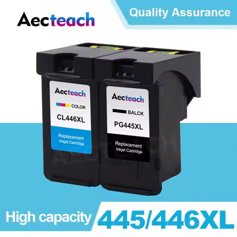 Aecteach Compatible For Canon PG445 CL446 445 446 Canon PIXMA TR4540 IP2840 MX494 Ink Cartridge TS20