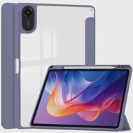 Redmi Pad 2 Ốp Lưng Có Hộp Đựng Bút Chì 11 Inch Đế Gấp Bao Da Cho Máy Tính Bảng Xiaomi Chống Sốc Chố