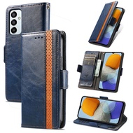 Case for Samsung Galaxy S22 S21 S20 Plus Ultra FE 4G 5G Case Fashion Splicing Wallet Leather Fashion Men Stand  Luxury Flip Folio Phone Protective Cover Casing