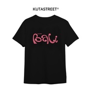 KUTASTREET - Regular T-Shirt with Balinese Airport Icon Design in Black Baju T Shirt Lelaki T Shirt 
