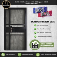 HDB Full Mesh Gate // Pet Friendly Gate // Mesh with 50mm Gap in between