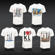 T shirt KLCC Malaysia Kaos distro Malaysia shirt Malaysia KLCC murah dewasa KLCC T shirt KLCC T shir