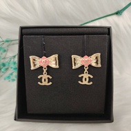 Chanel 香奈兒 蝴蝶結Logo CC 耳環