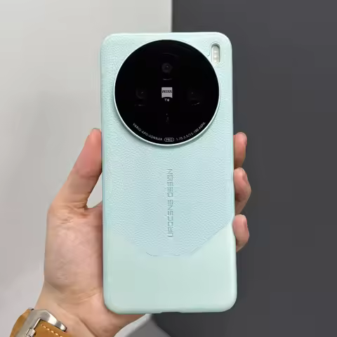 Luxury Leather Phone Case for VIVO X200 Ultra Matte Splicing Plating Hard Bumper Cover for VIVO X200