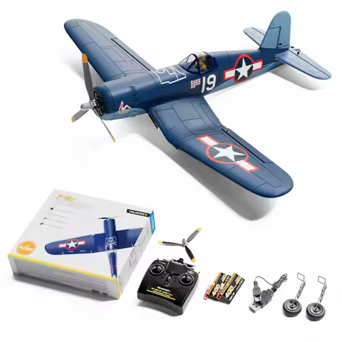 Volantexrc Brushless RC Plane F4U 4 Channel Remote Control Airplanes with 6-Axis Gyro 3 Modes & Aero