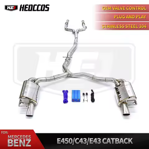 HEO For Mercedes-Benz E450 C43 E43 V6 3.0T 2016-2023 Valve Catback Exhaust High Performance Exhaust 