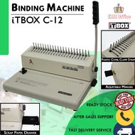 iTBOX Comb Binding Machine C-12 | Heavy Duty Comb Binder | A4 Paper Puncher Binding | Document Binde