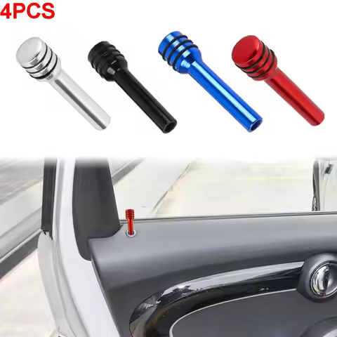 4pcs Aluminum Alloy Door Lock Auto Accessories Bolt Auto Security Knob Pull Pins Door Buckle