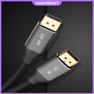 DP1.4 HD Male To Male Adapter Cable Displayport Monitor Video Cord 120Hz/144Hz/165Hz Audio Visual Sy