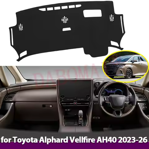 For Toyota Alphard Vellfire AH40 40 Series 2023-2026 Dashboard Cover Board Anti-Slip Mat Protect Pad