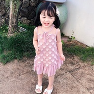 Heart Pattern Sleeveless Dress IU Baby  Girls