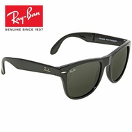 xooes668 Classic Folding Wayfarer Sunglasses Rb4105 601 54-22 Large Black Green G-15