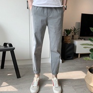 APJ | Men Summer Lightweight Pure Cotton Tapered Nine-point Pants