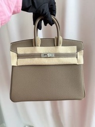 現貨Hermes Birkin 25 灰銀 togo G