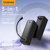 Orashare CPR10 10000mAh Powerbank With Built-in Cable