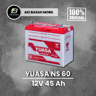 Aki mobil basah Yuasa NS 60 (12V 45Ah)