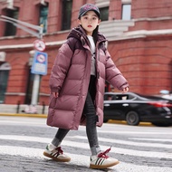 5-6-7-8-9-10-11-12-13-14-15-20 Years Old Girls Down Jacket 2023 New Style Medium-Large Children Mid-