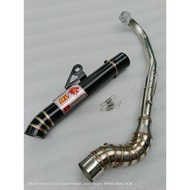 Red Leo Pipe 51mm canister conical open specs exhaust Pipe for Wave 125 Xrm 110/125 Wave 100/110/115