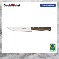 ORIGINAL Made in Brazil Tramontina Tradicional Series Kitchen Knife with Wooden Handle - 22217
