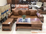 Bộ sofa 3 món gỗ sồi G09 miễn phí vận chuyển lắp đặt tại Hồ Chí Minh