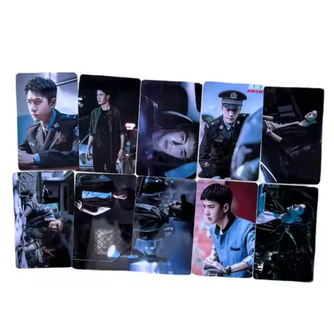 10PC/SET No Repeat Xiao Zhan Wang Yibo Latest Magazine Cover Poster Card Stickers Ye Bo Zan Zan Hand