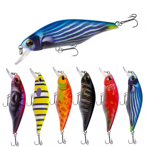 Minnow Fishing Lure 9cm 11.1g 3D Eyes Floating Crankbait Wobblers Artificial Plastic Hard Bait Carp 