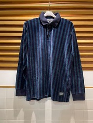 UNIQUE｜全新現貨 6折出清 限量絕版 LEVI'S LINE 8系列 天鵝絨條紋長袖POLO衫