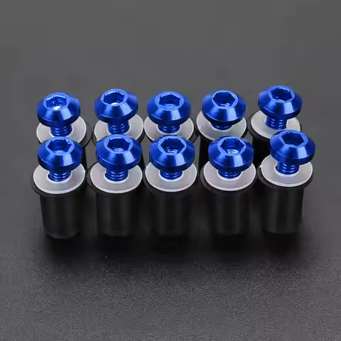 M5 Fastener Nuts Windscreen Windshield Screw Mounting Bolts For Suzuki GSXR GSX-R 600 750 1000 K1 K2