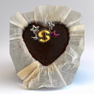 Basque burnt Heart-cheesecake