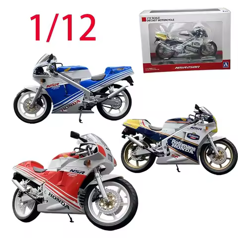 Diecast 1/12 Scale Honda NSR 250R SP R4 Rothmans MC18 Motorcycle Model Toys for Boys Gift