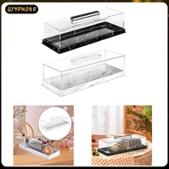 [qjypno49] Bakery Pastry Display Stand, Acrylic Rectangle Cake Display Stand, Dessert Tray,
