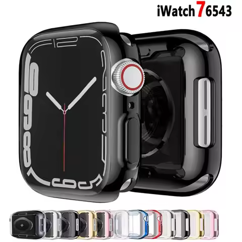 Cover Case For Apple Watch band 44mm/40mm/42mm/38mm iwatch screen protector Accessories silicone bum