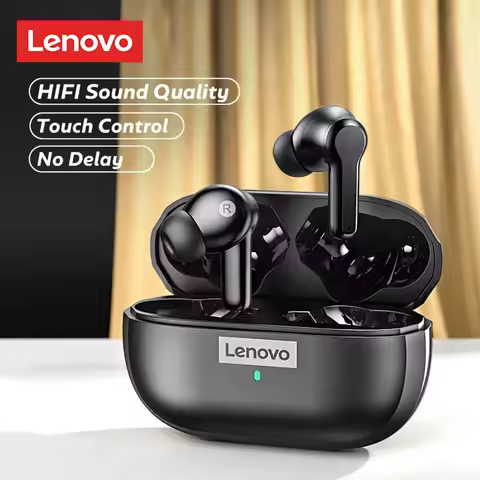 Choice Lenovo LP1S PRO TWS Wireless Bluetooth V5.0 Earphones Touch Control Waterproof Headsets Long 