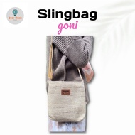 Newest Women's Sling Bag 2022 Thick Burlap Material/Women's Burlap SLINGBAG/Thick Burlap Sling Bag