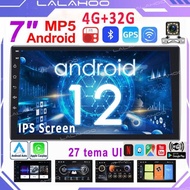 7/9/10 Inch Car Android 12 Navigasi 4G+32G IPS Screen Head Unit Untuk