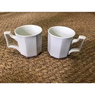 johnson brothers plain white mug x 2