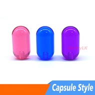 Arcade Joystick Bat Oval Top Ball Top Handle Knob Capsule Style Clear Type M6 Replacement for ZIPPY 