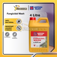 4L Nippon Paint Fungicidal Wash Preparation for Interior & Exterior Wall Brick Wood Kill Fungal Bact