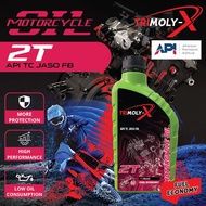 TRIMOLY-X TRIMOLYX 2T 1L 2 Stroke oil API TC JASO FB Motorcycle Engine Oil Minyak Hitam Pelincir Mot