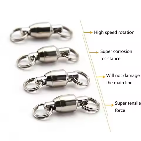 10-20pcs/lot Double ring bearing swivel high-speed stainless steel large object splayed ring connect